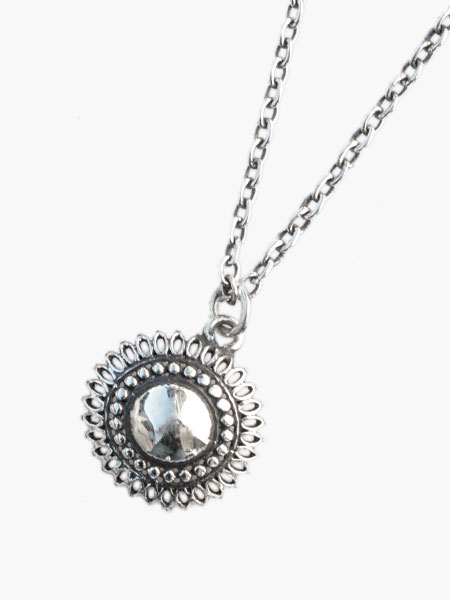 Large Sun Necklace (Silver) [No.12065]