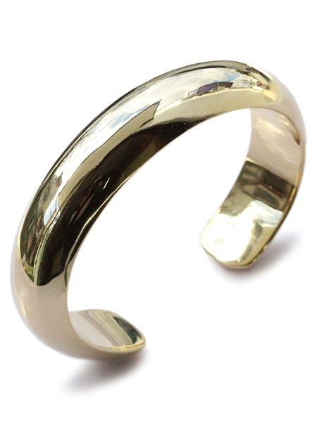 ACE by morizane round wide cuff 18k gold plated
