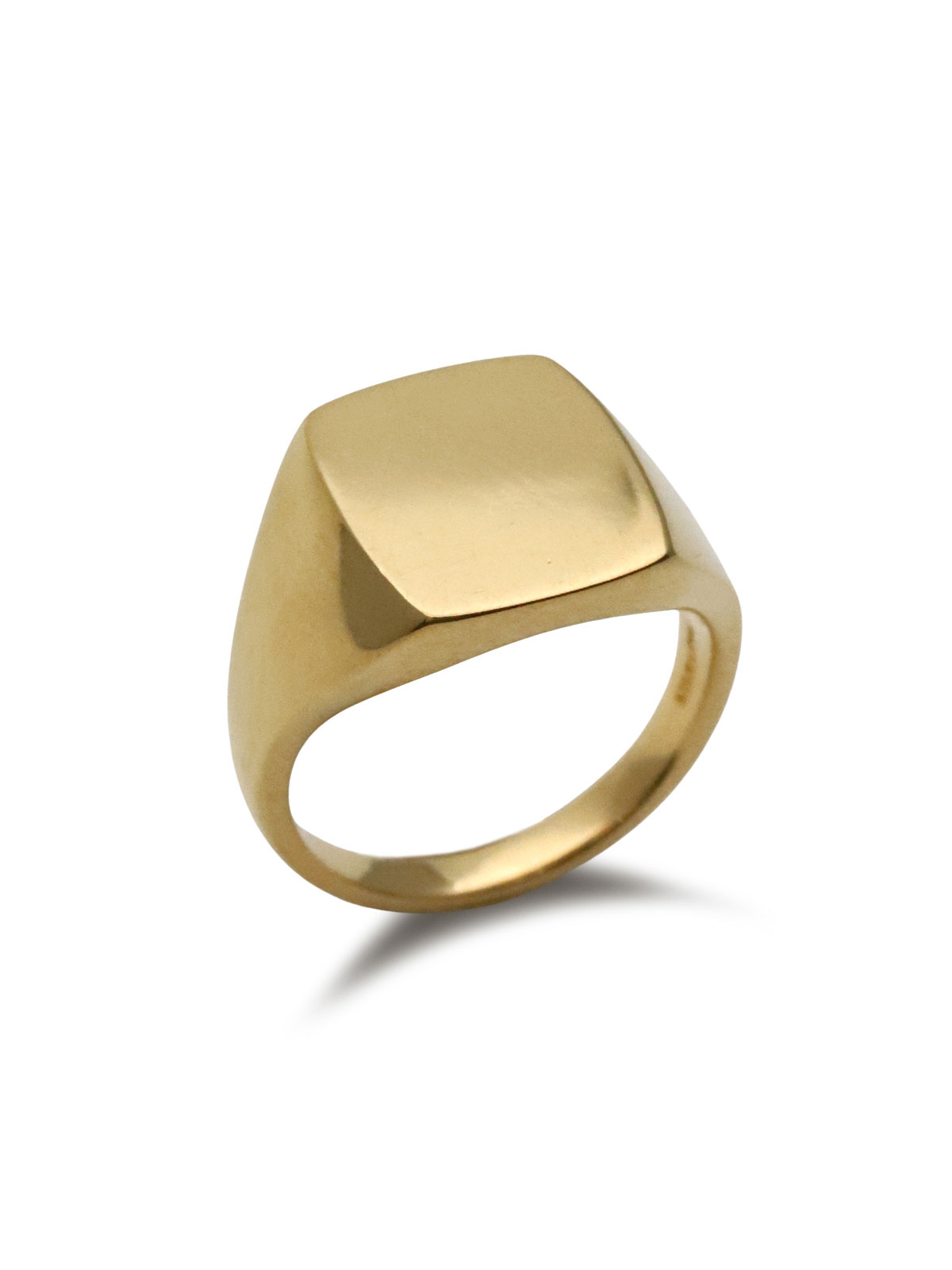 BELIEVEINMIRACLE SIGNET RING (K18GP) / シグネット リング