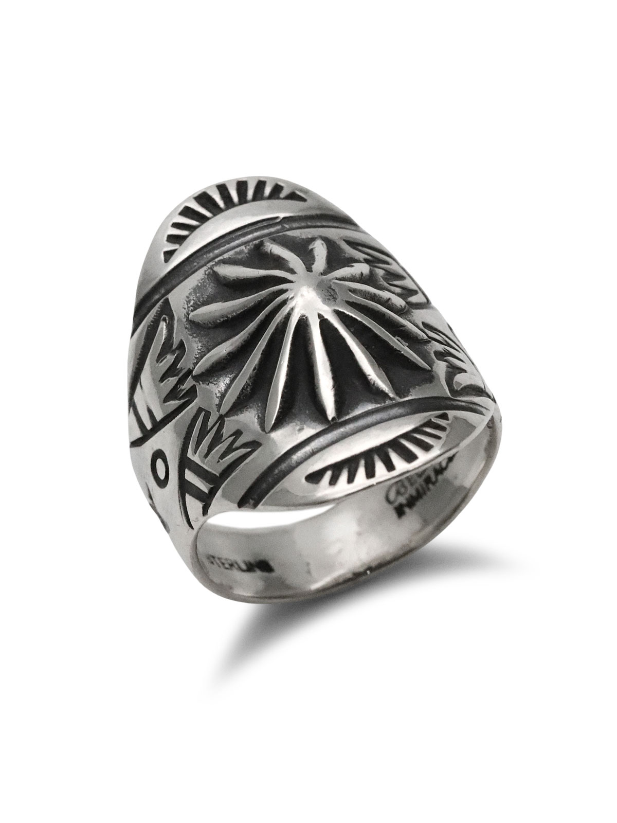 BELIEVEINMIRACLE HAND STAMPED RING 2 / リング