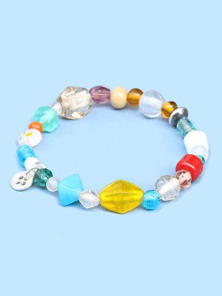 it's 12 midnight Original Vintage Glass Beads Bracelet / ヴィンテージ ガラスビーズ ブレスレット