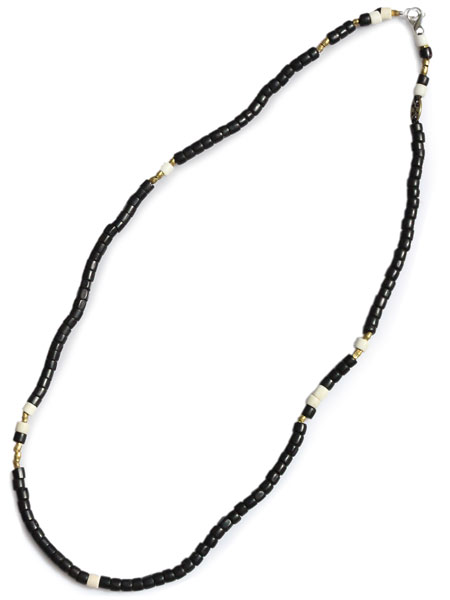 GILES & BROTHER Large Vintage African Bead Necklace / ラージ ヴィンテージ アフリカン ビーズ ネックレス (ブラック)