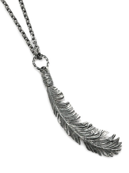 Feather Necklace (Black) [ED-14BD-NK08.blk]