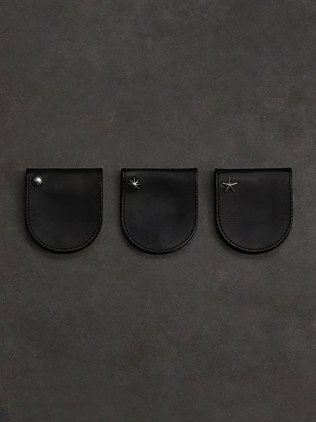 星と丸に加え別売りのスターコンチョタイプを並べ、それぞれの違いを比較できるディスプレイ画像。