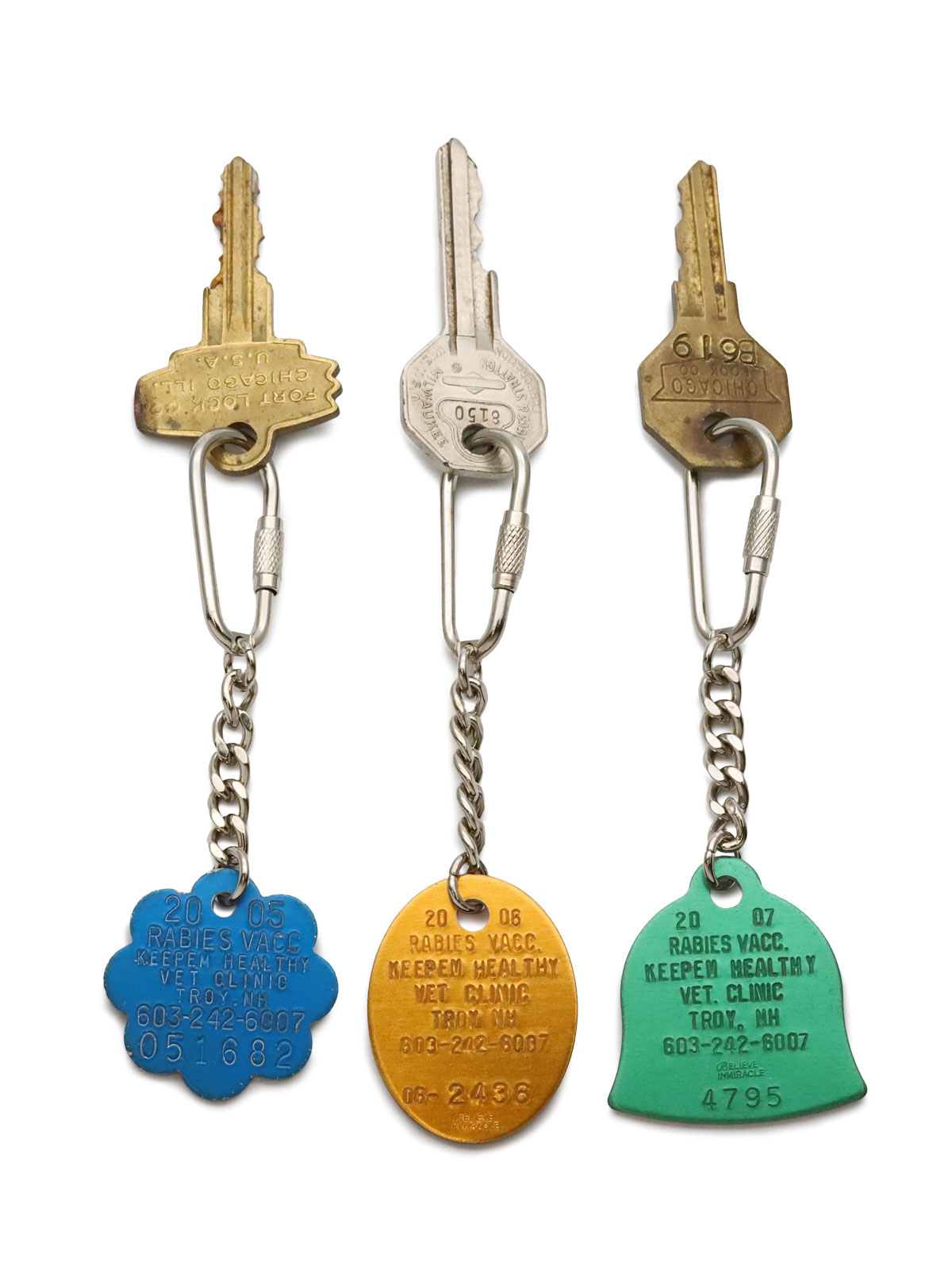 BELIEVEINMIRACLE DOGTAG KEY / ドッグタグ キーホルダー
