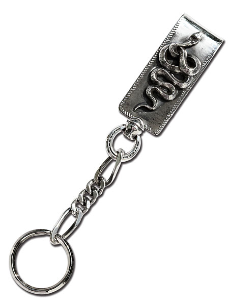 PEANUTS&CO. SNAKE CLIP TYPE KEYCHAIN SILVER / スネーク クリップ キーチェーン シルバー