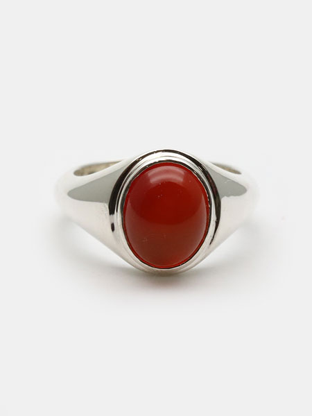 it's 12 midnight Original Stone Signet Ring (Carnelian) / ストーンシグネット リング カーネリアン [M-R023]