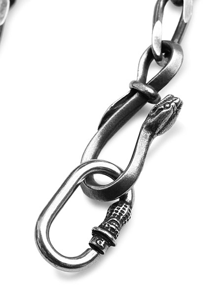 PEANUTS＆CO Peanuts&Co スネーク キーチェーン シルバー Snake Clip Type Key chain Silver ピーナッツカンパニー