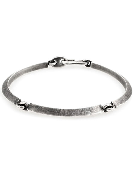 M.Cohen Triple Link Oxidized Tilted Axis Bracelet [B-103712-OXI] / トリプル リンク オクスダイズド ティルト アクシス ブレスレット