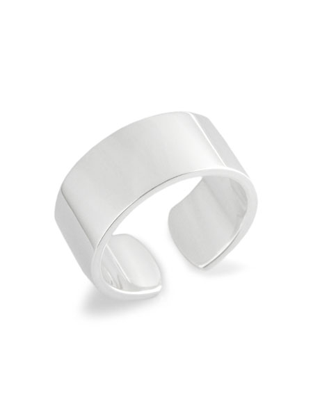 U007 " FLAT " M RING / SILVER