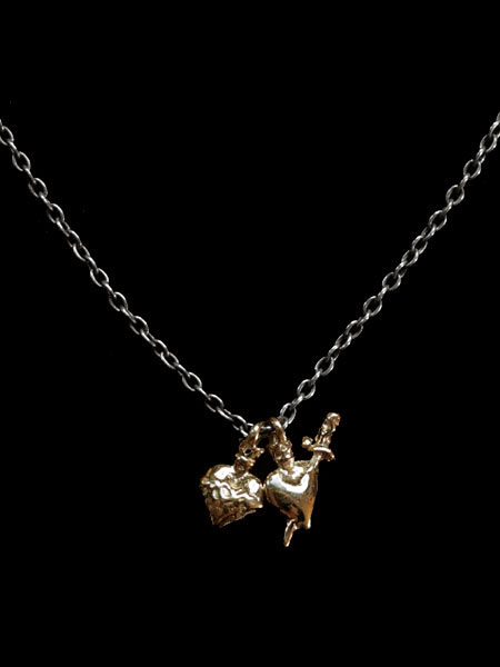 amp japan K10 The sacred heart necklace (GOLD) [11AH-813] / ハートネックレス