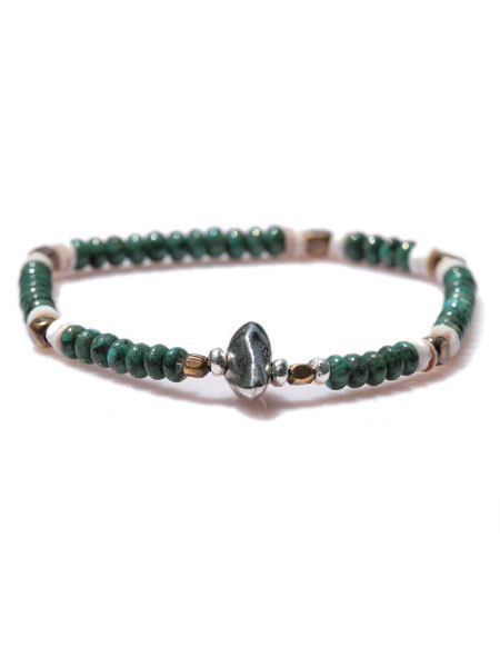 SunKu / 39 Turquoise Beads Mix Bracelet [SK-102]