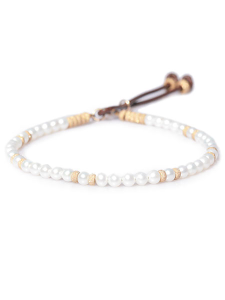 M.Cohen Dainty Pearl Bracelet [B-10853]