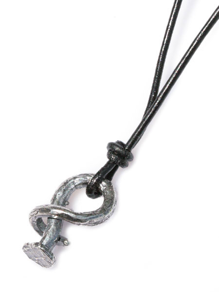 Silver Rusty Nail Necklace [N-102103-SLV]