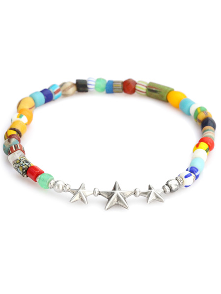 SunKu / 39 Star Beads Anklet (MIX) / スター ビーズ アンクレット