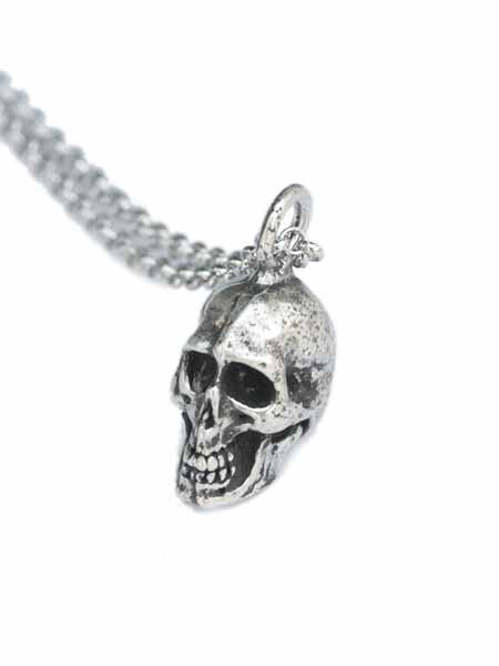 Blue Bayer Design Small Skull Necklace