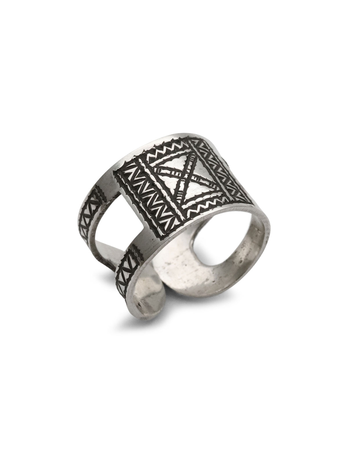 TOUAREG SILVER JEWELRY フロント フェイス リング