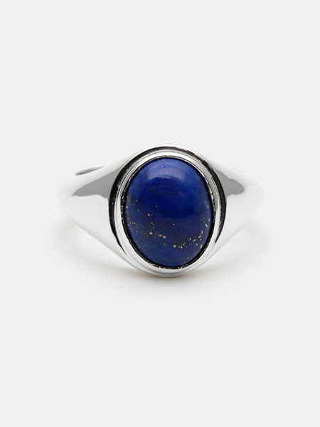 it's 12 midnight Original Stone Signet Ring (Lapis) / ストーンシグネット リング  ラピスラズリ [M-R023]