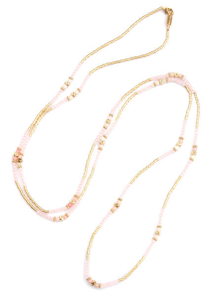PINK MIX LAYERING NECKLACE [NGZ-10838]