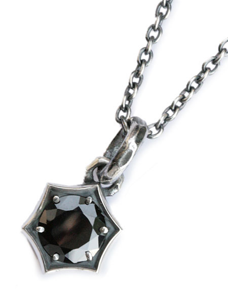FUNKOUTS Brilliant Stone Necklace (Black)