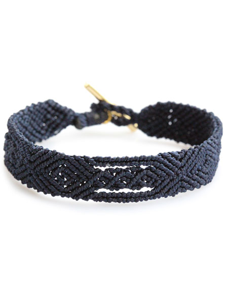 OJO DE MEX Hand-Weave Banda Bracelet (Navy)