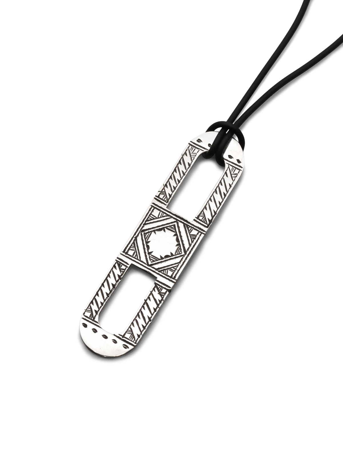 TOUAREG SILVER JEWELRY カットアウト ロングデザイン ネックレス