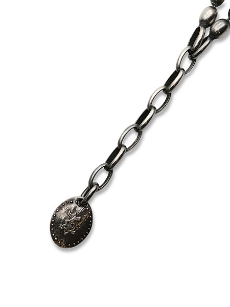 "HARIM製OVAL BOWL CHAIN W- ANKLETの留め具アップ写真"