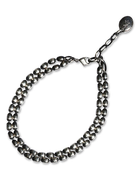HARIM OVAL BOWL CHAIN W-ANKLET [HRC021WAK] / ボールチェーンアンクレット