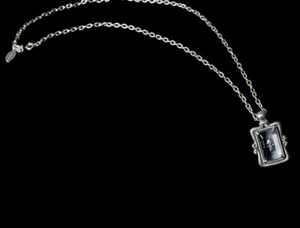 Le Tabou Skull Trapped in Crystal Necklace