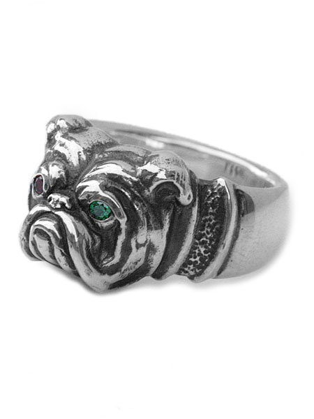 Bull Dog Ring (Silver)