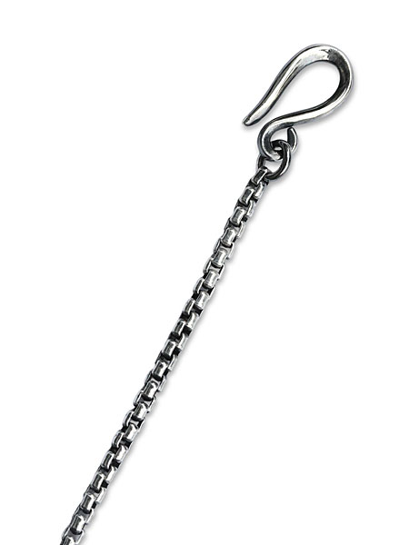 "HARIMのSQUARE BLOCK CHAIN BRACELETの留め具・細部ディテール写真"