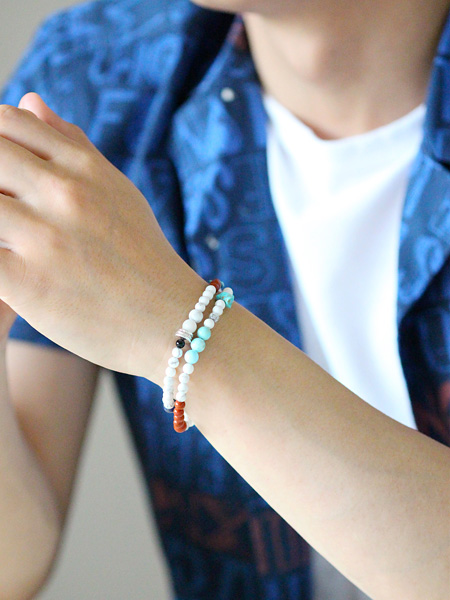 ツナイハイヤ TSUNAIHAIYA | Colorfield Beads Bracelet 3 (マグネ