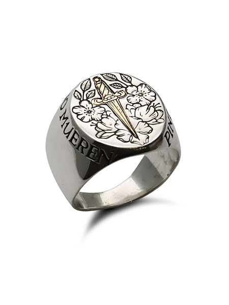 Digby & Iona Kahlo Signet Ring (K14 Yellow Gold Inlay) / リング