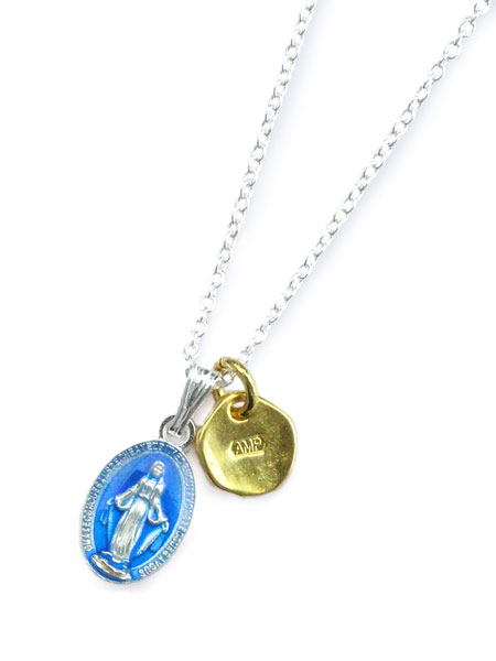 amp japan Medaille Miraculeuse Necklace Blue Epoxy / メダイミラクルズネックレス ブルーエポキシ [16AHK-132]