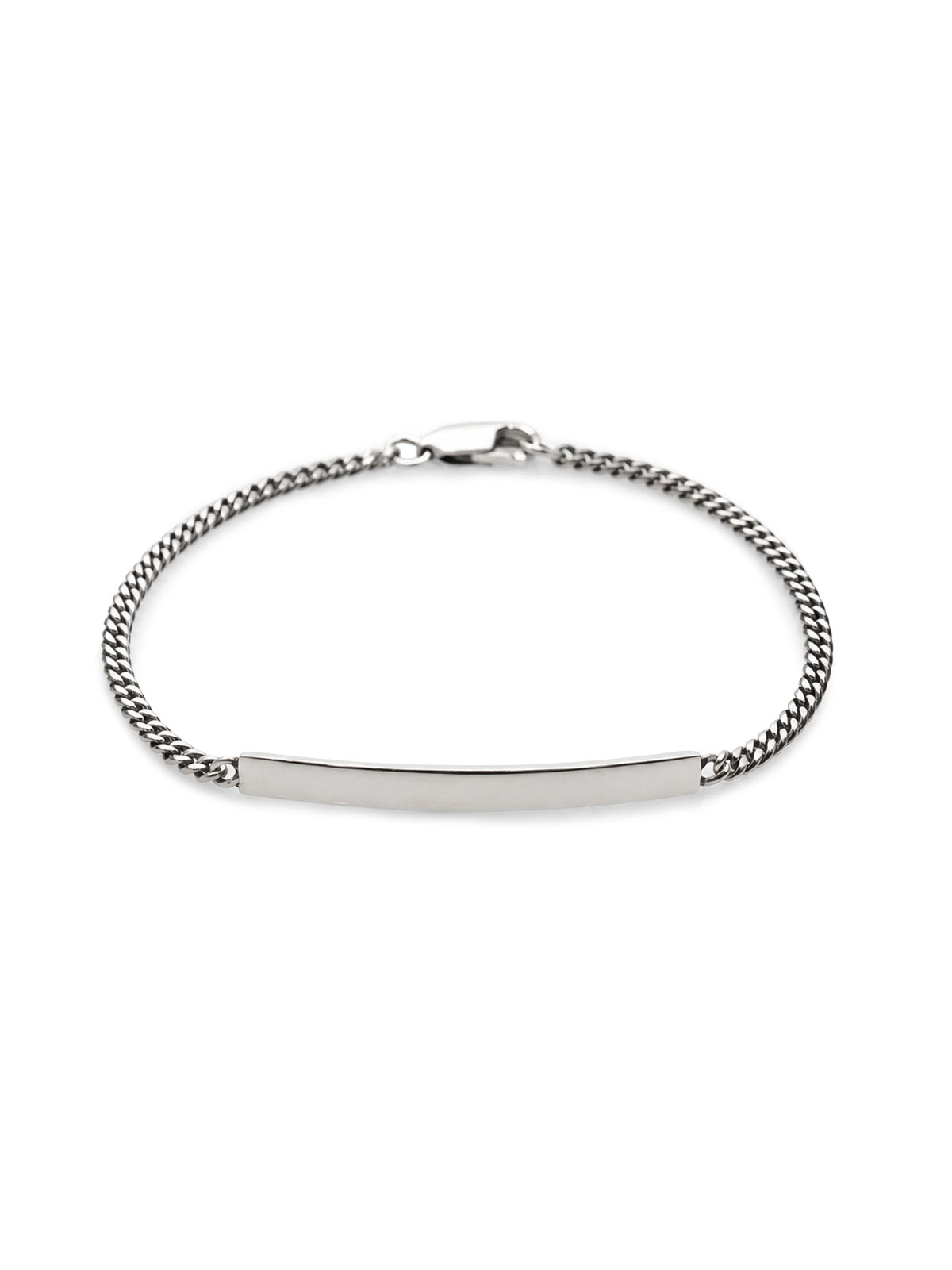 ON THE SUNNY SIDE OF THE STREET Sterling Silver Curb Link Chain ID Bracelet [261-302D] / ブレスレット