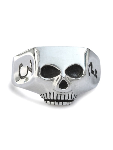 JIM SKULL ENGRAVED  JOHNNY DEPP TYPE / ジムスカルリング