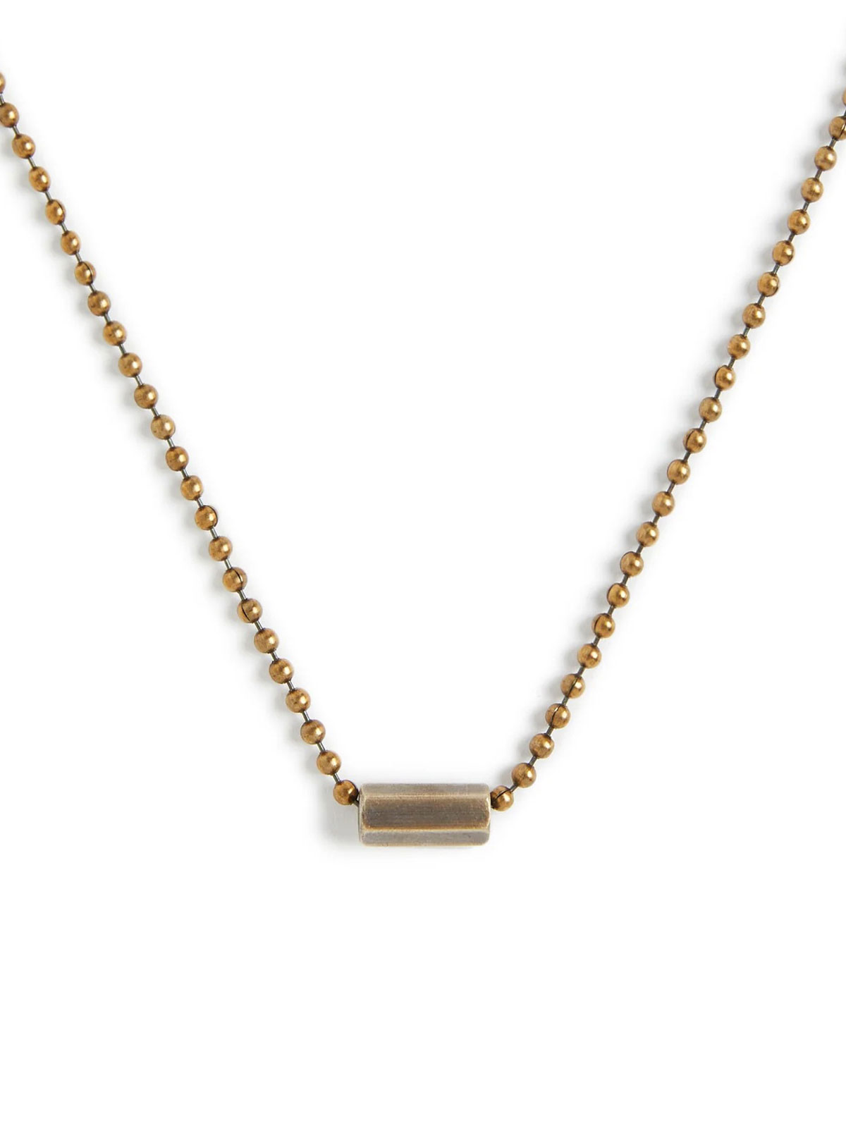 STUDEBAKER METALS Hedra Chain Necklace (Brass / Work Patina) / ネックレス