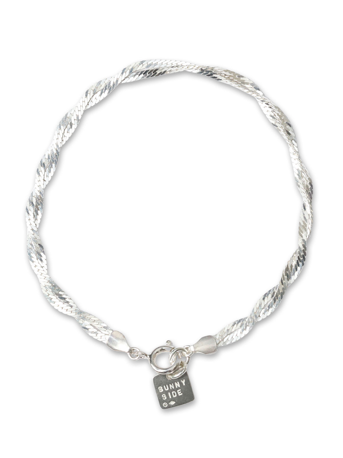 ON THE SUNNY SIDE OF THE STREET Flat Snake Crochet Chain Bracelet [241-516B] / スネーク クロシェ チェーンブレスレット