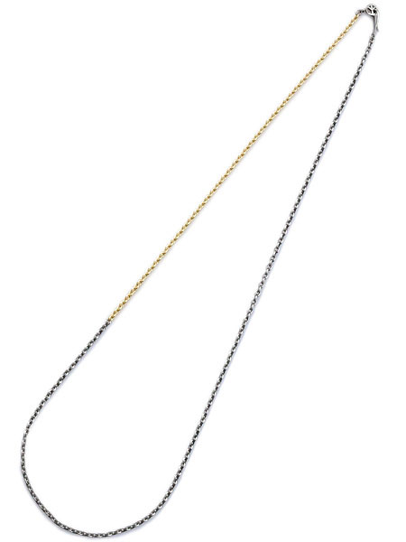 サンク/ 39 SunKu / 39 | K10 & SILVER COMBI CHAIN NECKLACE (60cm