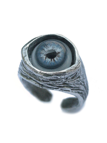 Blue Bayer Design Evil-eye ring in blue