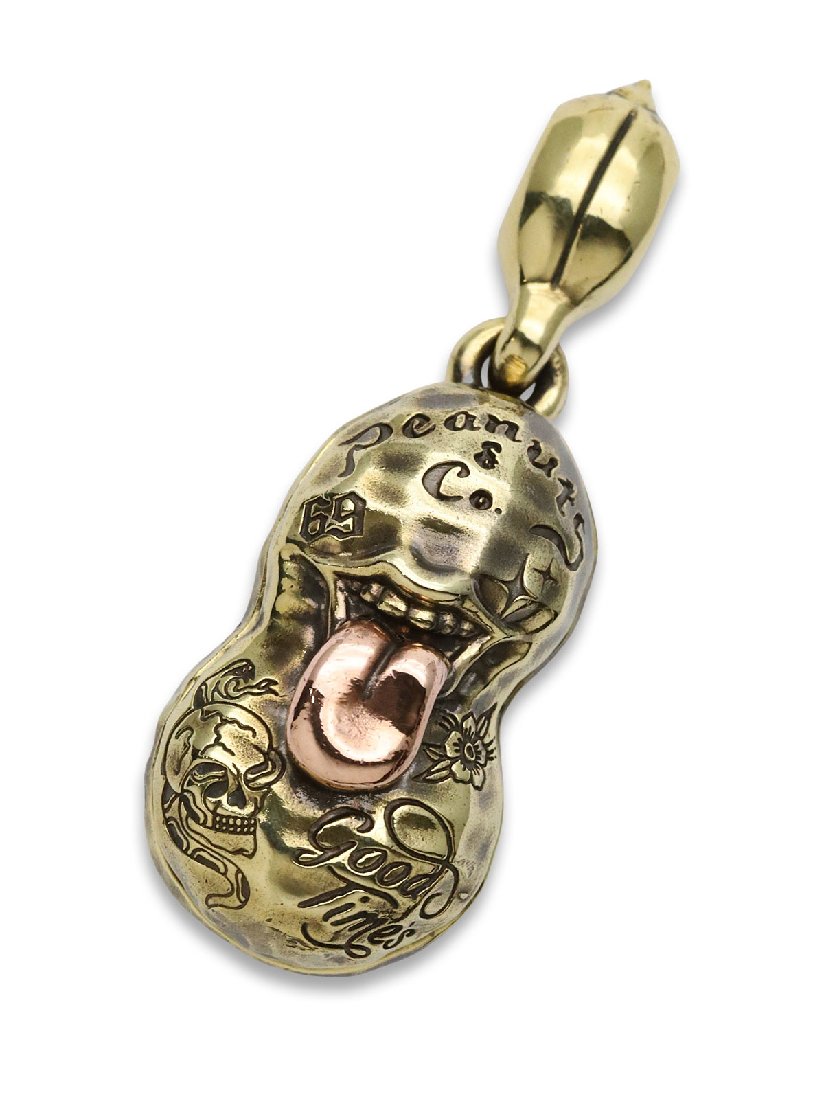 PEANUTS&CO. BERO TATOO PEANUTS (slide) Brass × Copper L Size / ベロ タトゥー ピーナッツ スライド (ブラス × カッパー)