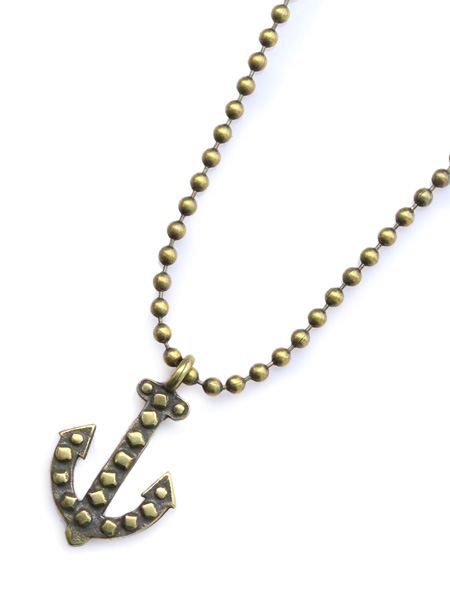 GILES & BROTHER Vintage anchor ball chain necklace