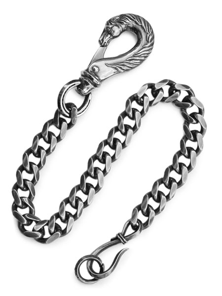 PEANUTS&CO. Horse Wallet Chain -Horse × Hook- (Silver) / ホース ウォレットチェーン ホース × フック (シルバー)