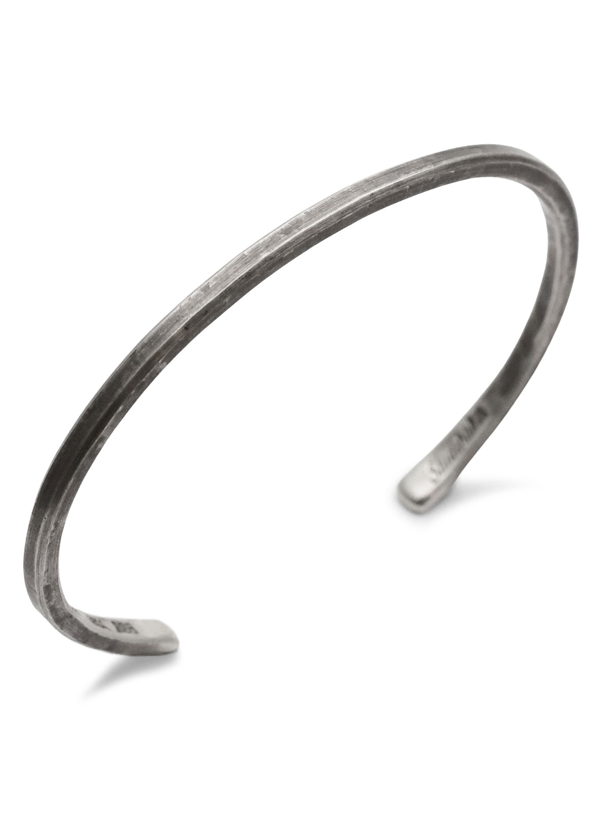 STUDEBAKER METALS Fineline CLASSIC CUFF (Sterling Silver / Work Patina) / カフ バングル