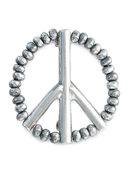 Beads Peace Pins (Silver)