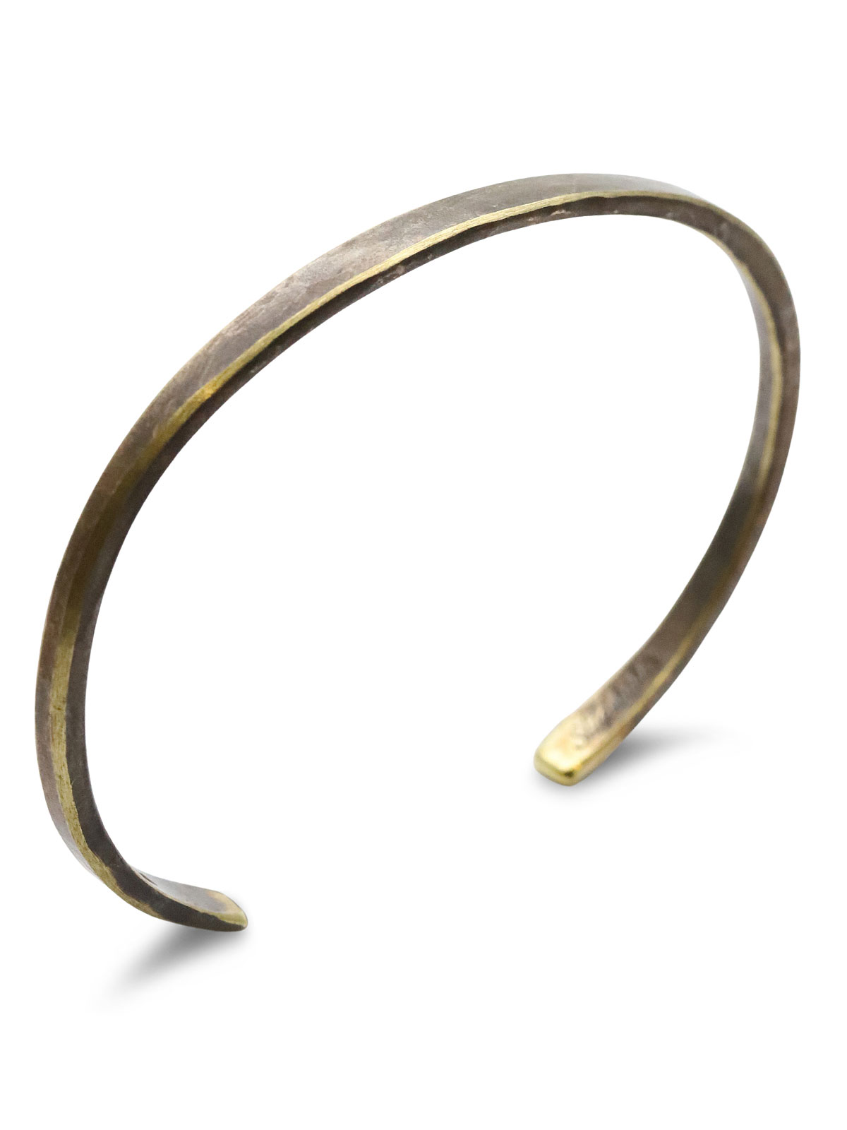 STUDEBAKER METALS Fineline WORKSHOP CUFF (American Brass / Work Patina) / カフ バングル