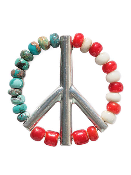 Beads Peace Pins (Antique beads)