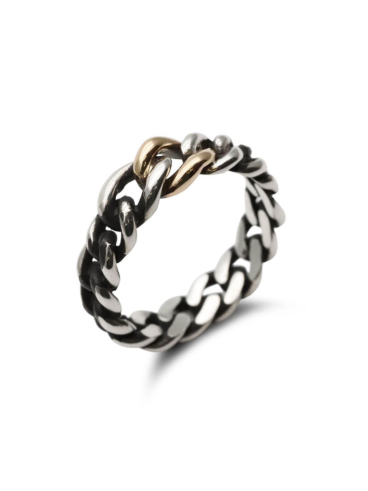 KIHEI CHAIN RING (Silver × K10 Gold) [No.15009] / 喜平チェーン リング シルバー × ゴールド