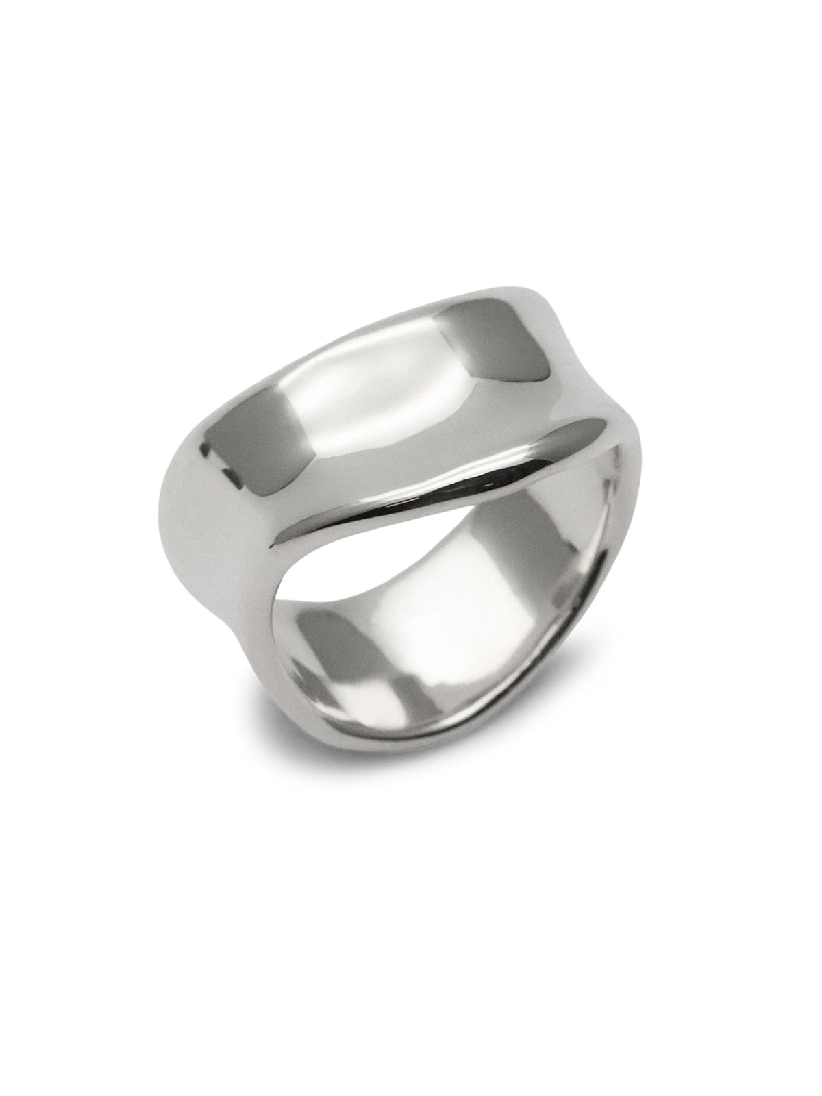 IDEALISM SOUND Natural Reverse Half Round Ring (Silver) [IDS_R0009] / ナチュラル リバース ハーフ ラウンド リング