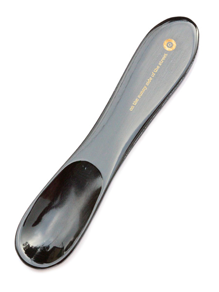 ON THE SUNNY SIDE OF THE STREET Round Ice Cream Spoon (Black)